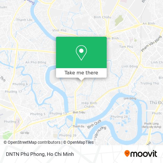 DNTN Phú Phong map