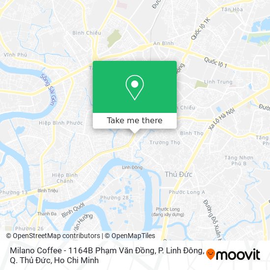 Milano Coffee - 1164B Phạm Văn Đồng, P. Linh Đông, Q. Thủ Đức map