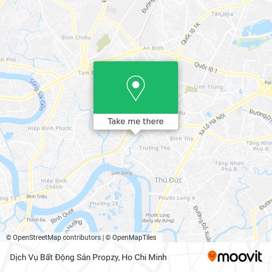 Dịch Vụ Bất Động Sản Propzy map