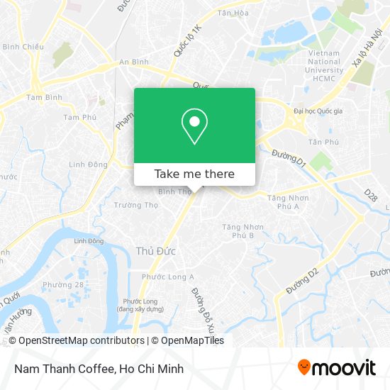 Nam Thanh Coffee map