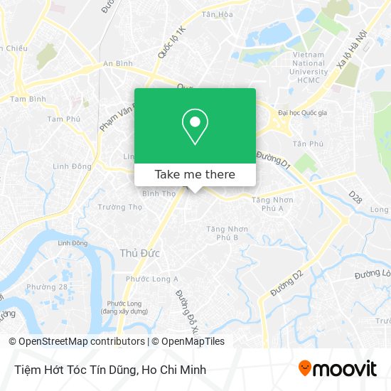 Tiệm Hớt Tóc Tín Dũng map