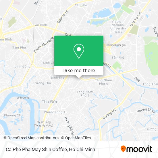 Cà Phê Pha Máy Shin Coffee map