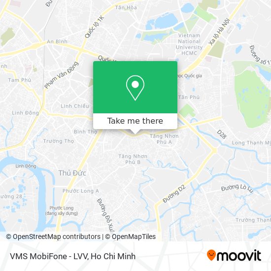 VMS MobiFone - LVV map