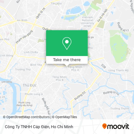 Công Ty TNHH Cáp Điện map