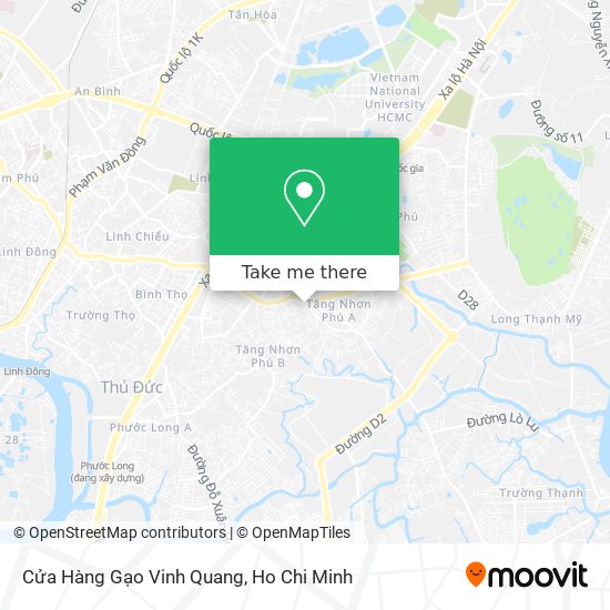 Cửa Hàng Gạo Vinh Quang map