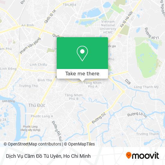 Dịch Vụ Cầm Đồ Tú Uyên map