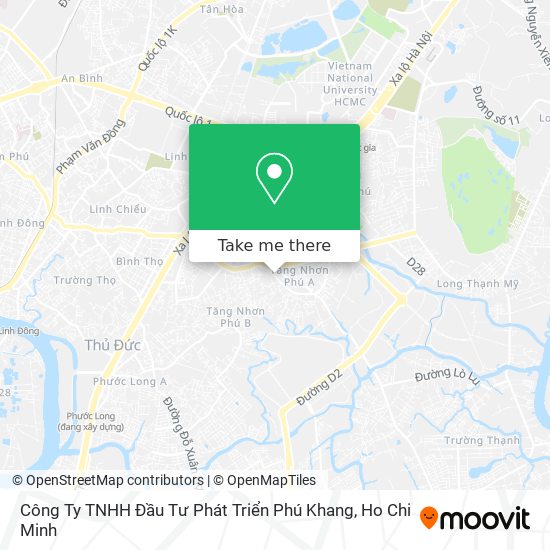 Công Ty TNHH Đầu Tư Phát Triển Phú Khang map