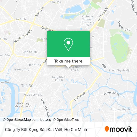 Công Ty Bất Động Sản Đất Việt map