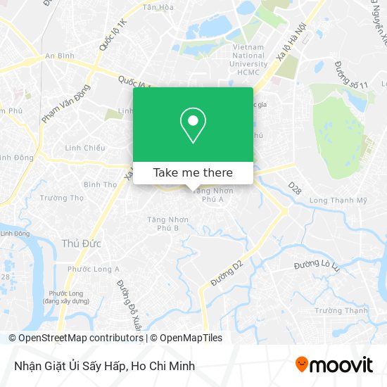 Nhận Giặt Ủi Sấy Hấp map