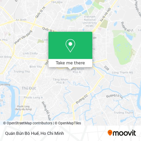 Quán Bún Bò Huế map