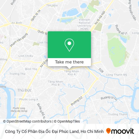 Công Ty Cổ Phần Địa Ốc Đại Phúc Land map