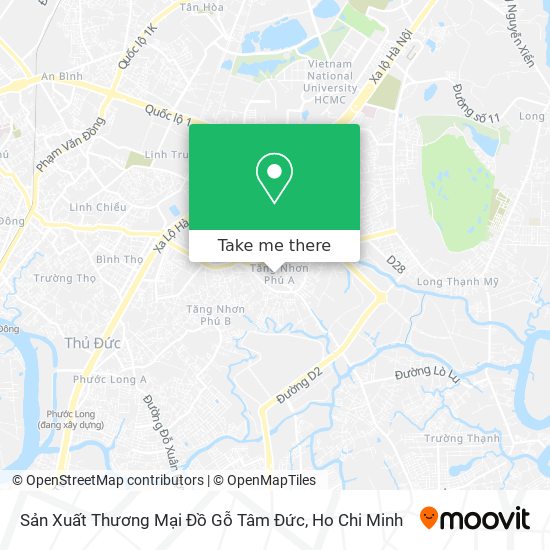 Sản Xuất Thương Mại Đồ Gỗ Tâm Đức map