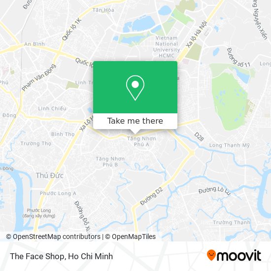The Face Shop map