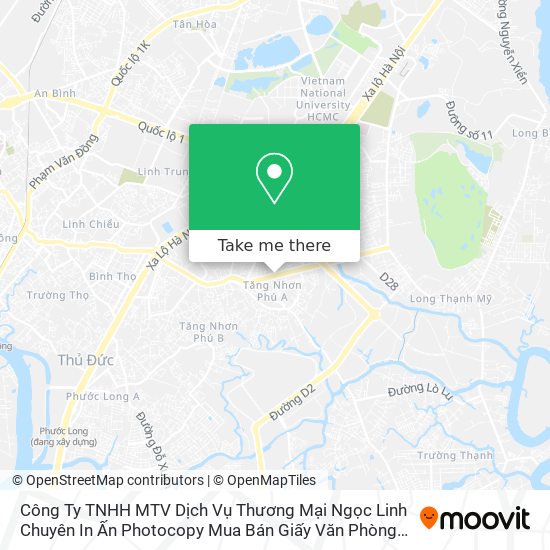 Công Ty TNHH MTV Dịch Vụ Thương Mại Ngọc Linh Chuyên In Ấn Photocopy Mua Bán Giấy Văn Phòng Phẩm map