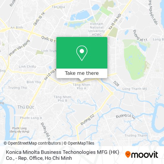 Konica Minolta Business Techonologies MFG (HK) Co., - Rep. Office map