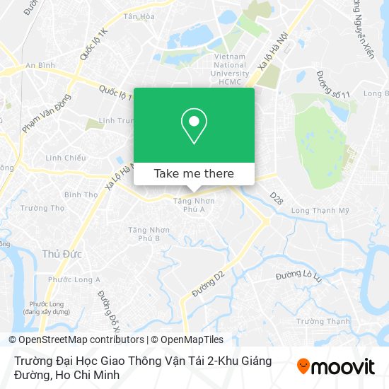 Trường Đại Học Giao Thông Vận Tải 2-Khu Giảng Đường map