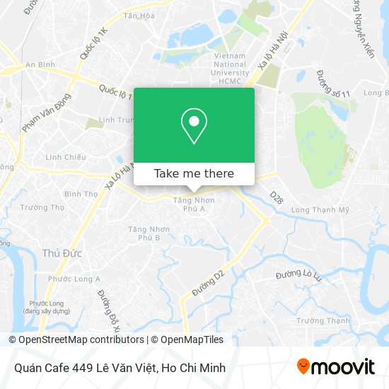 Quán Cafe 449 Lê Văn Việt map