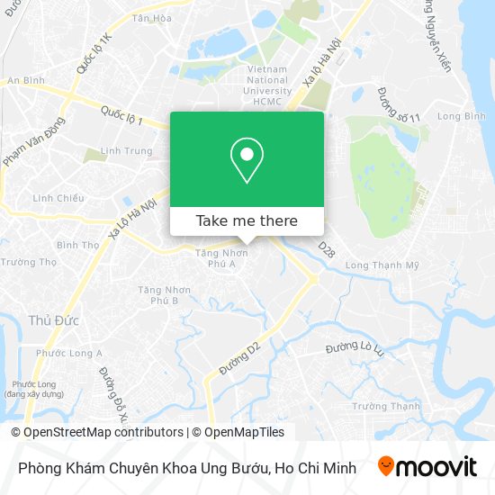 Phòng Khám Chuyên Khoa Ung Bướu map