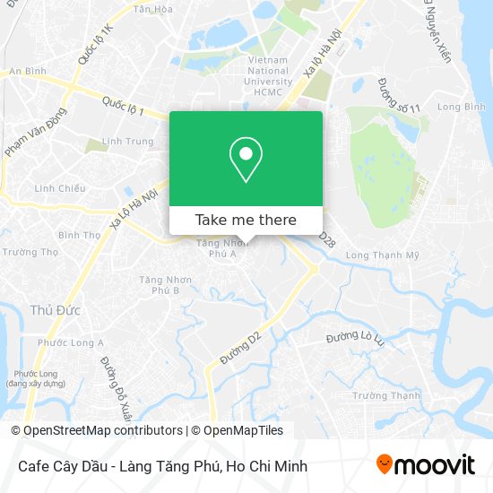 Cafe Cây Dầu - Làng Tăng Phú map