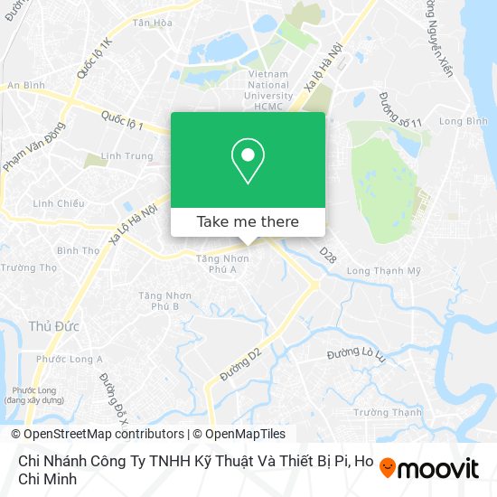 Chi Nhánh Công Ty TNHH Kỹ Thuật Và Thiết Bị Pi map