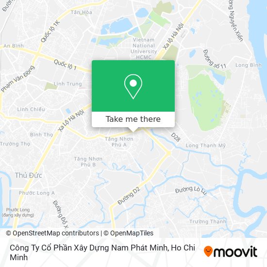 Công Ty Cổ Phần Xây Dựng Nam Phát Minh map