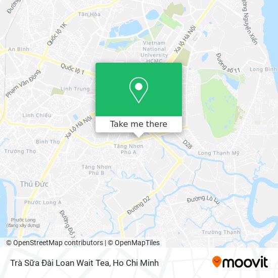 Trà Sữa Đài Loan Wait Tea map