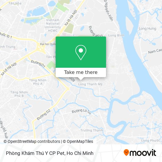 Phòng Khám Thú Y CP Pet map