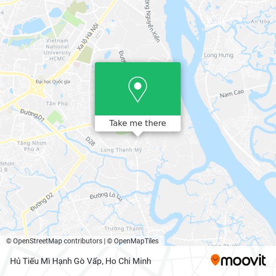 Hủ Tiếu Mì Hạnh Gò Vấp map