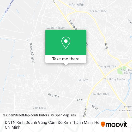 DNTN Kinh Doanh Vàng Cầm Đồ Kim Thành Minh map