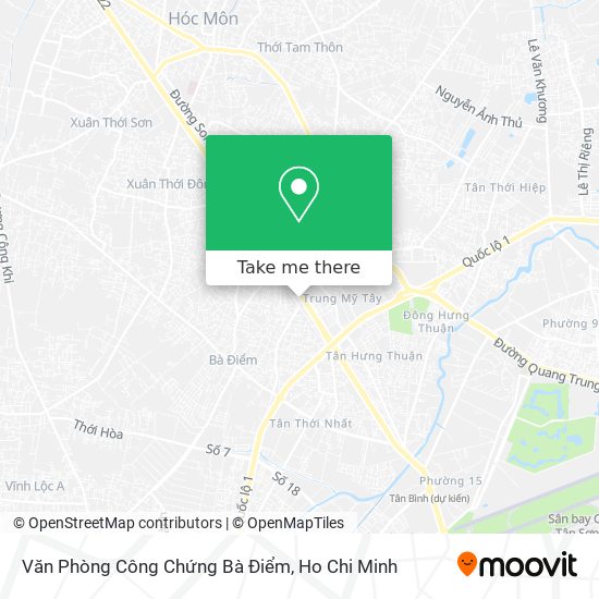 Văn Phòng Công Chứng Bà Điểm map