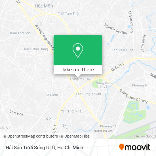 Hải Sản Tươi Sống Út Ù map