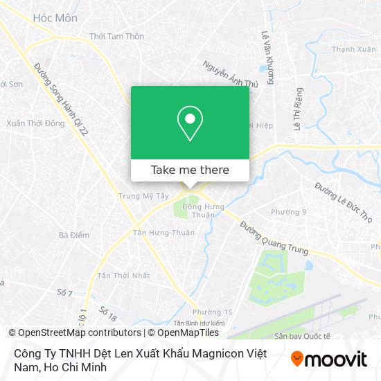 Công Ty TNHH Dệt Len Xuất Khẩu Magnicon Việt Nam map