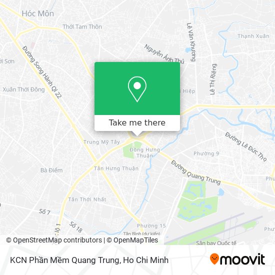 KCN Phần Mềm Quang Trung map