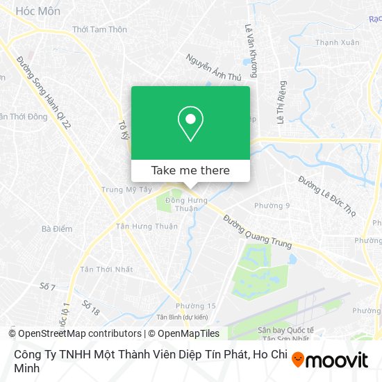 Công Ty TNHH Một Thành Viên Diệp Tín Phát map