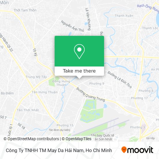 Công Ty TNHH TM May Da Hải Nam map