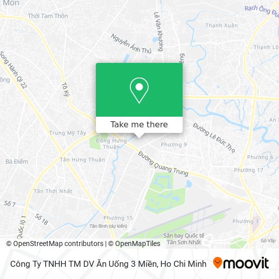 Công Ty TNHH TM DV Ăn Uống 3 Miền map