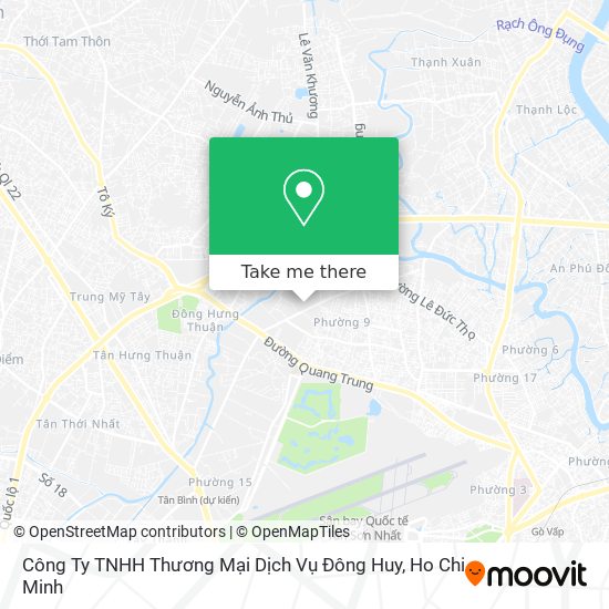 Công Ty TNHH Thương Mại Dịch Vụ Đông Huy map