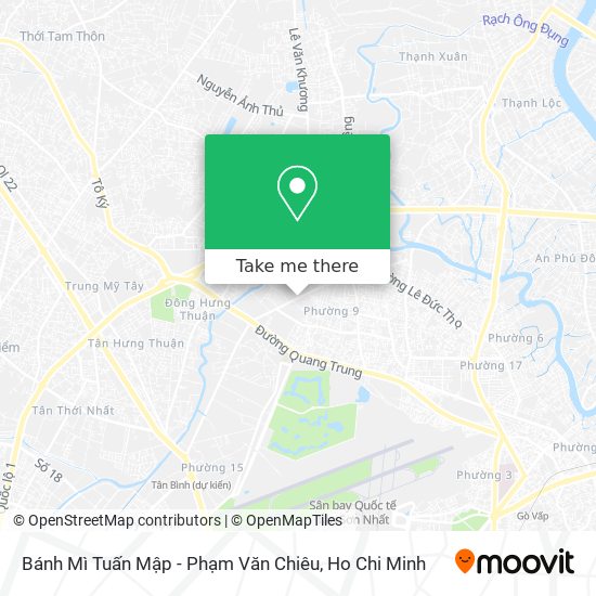 Bánh Mì Tuấn Mập - Phạm Văn Chiêu map