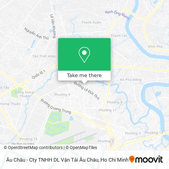 Âu Châu - Cty TNHH DL Vận Tải Âu Châu map