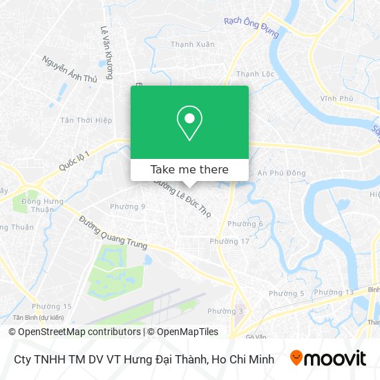 Cty TNHH TM DV VT Hưng Đại Thành map