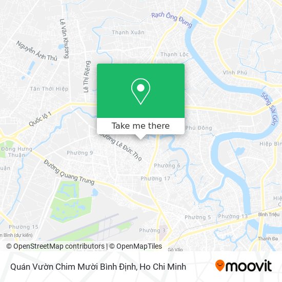 Quán Vườn Chim Mười Bình Định map