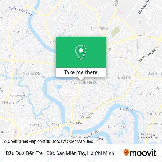 Dầu Dừa Bến Tre - Đặc Sản Miền Tây map