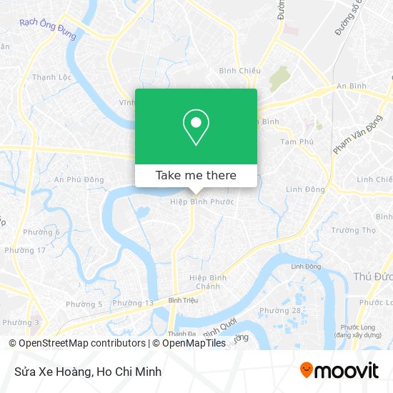 Sửa Xe Hoàng map