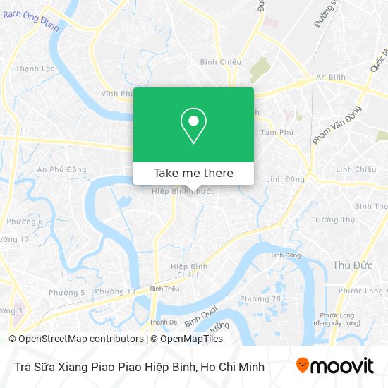 Trà Sữa Xiang Piao Piao Hiệp Bình map