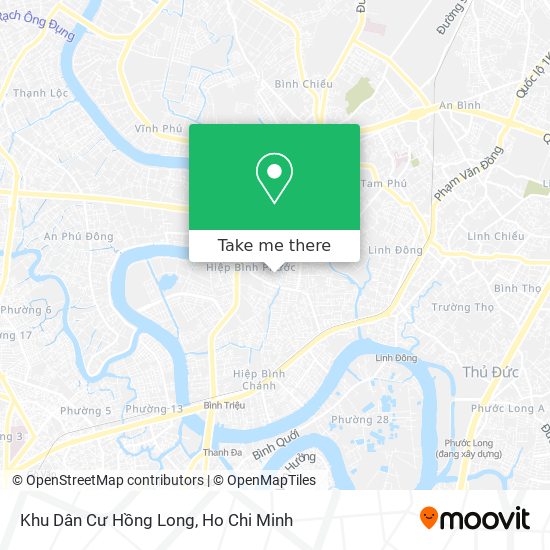 Khu Dân Cư Hồng Long map