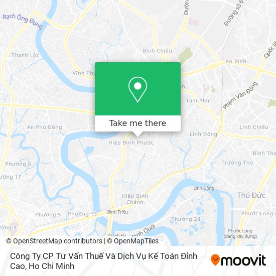 Công Ty CP Tư Vấn Thuế Và Dịch Vụ Kế Toán Đỉnh Cao map