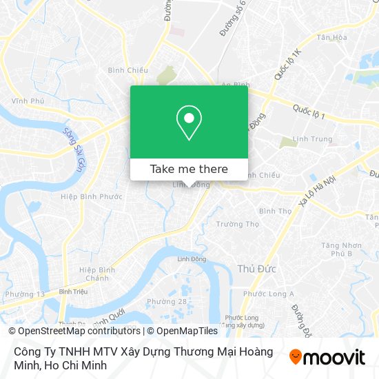 Công Ty TNHH MTV Xây Dựng Thương Mại Hoàng Minh map