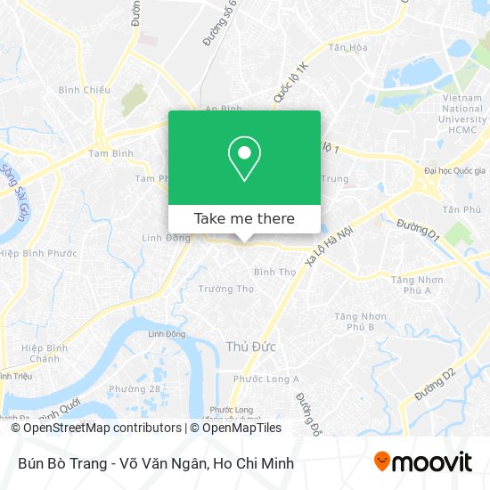 Bún Bò Trang - Võ Văn Ngân map