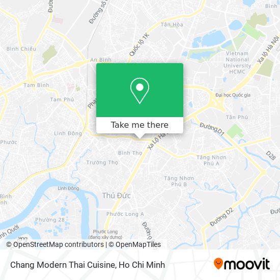 Chang Modern Thai Cuisine map