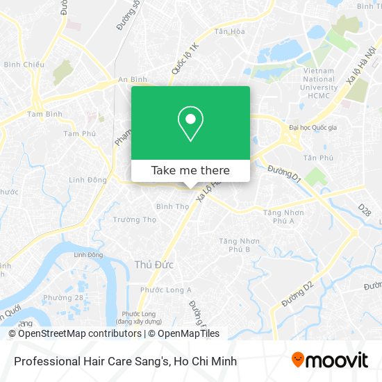 Professional Hair Care Sang's map